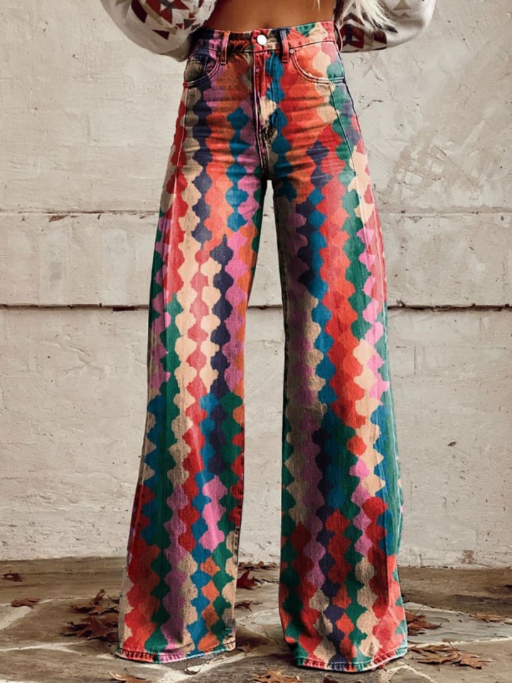 Lina™ - Pantalon ample confortable vintage