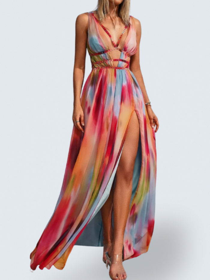 Eileen | Robe longue imprimée