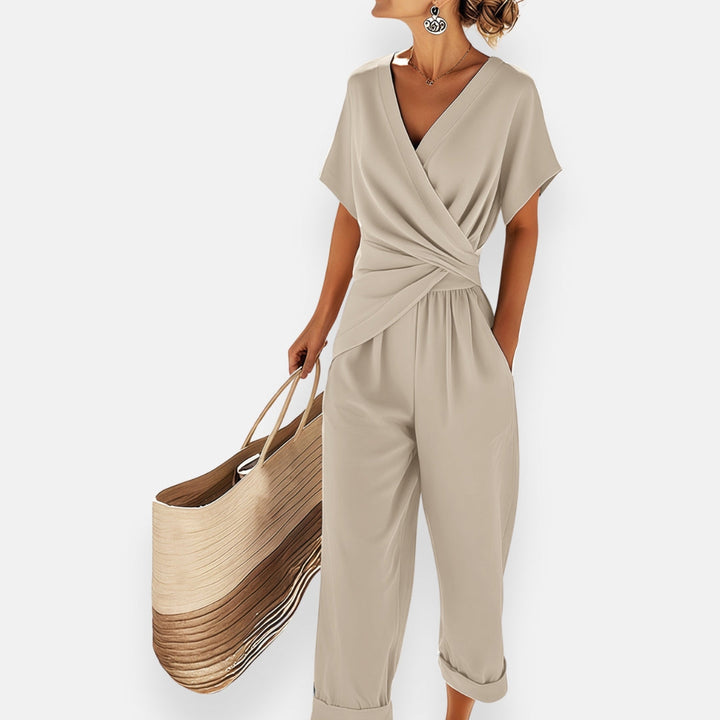 Lyra | Draped Bow Two-Piece Set