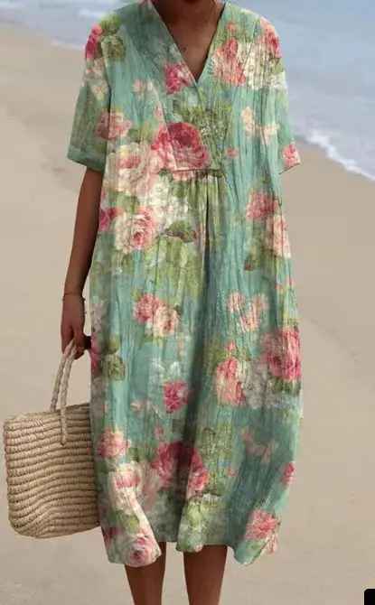 Fenna™ | Summer Breeze Printed Dress