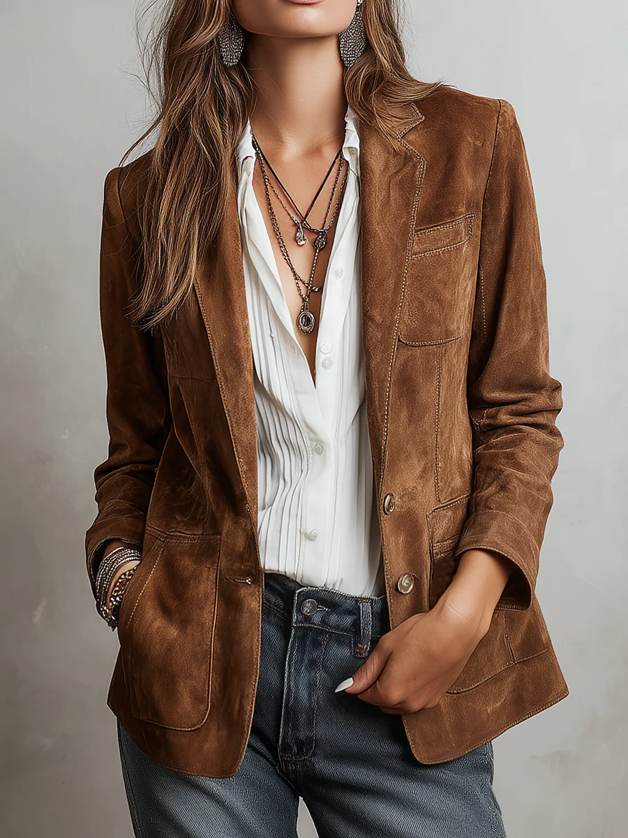 Verona | Veste en daim vintage
