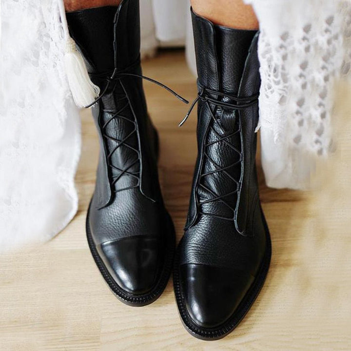 Sophia | Bottines lacées en cuir pour femme