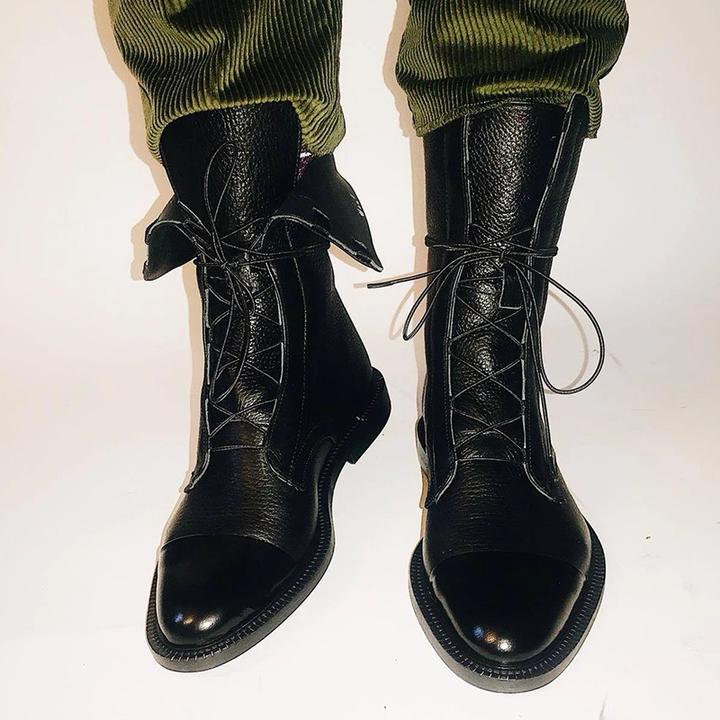 Sophia | Bottines lacées en cuir pour femme