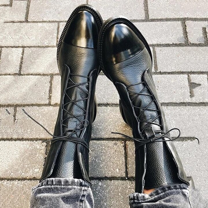 Sophia | Bottines lacées en cuir pour femme