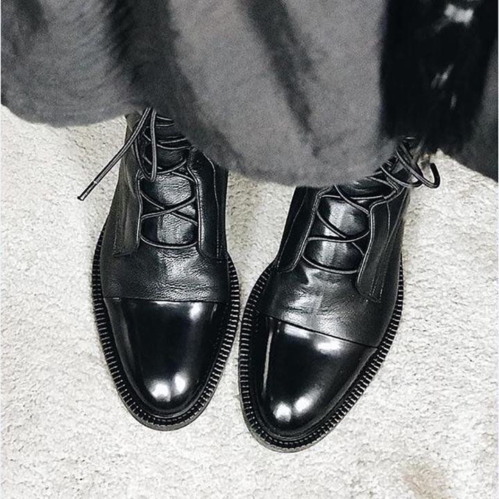 Sophia | Bottines lacées en cuir pour femme
