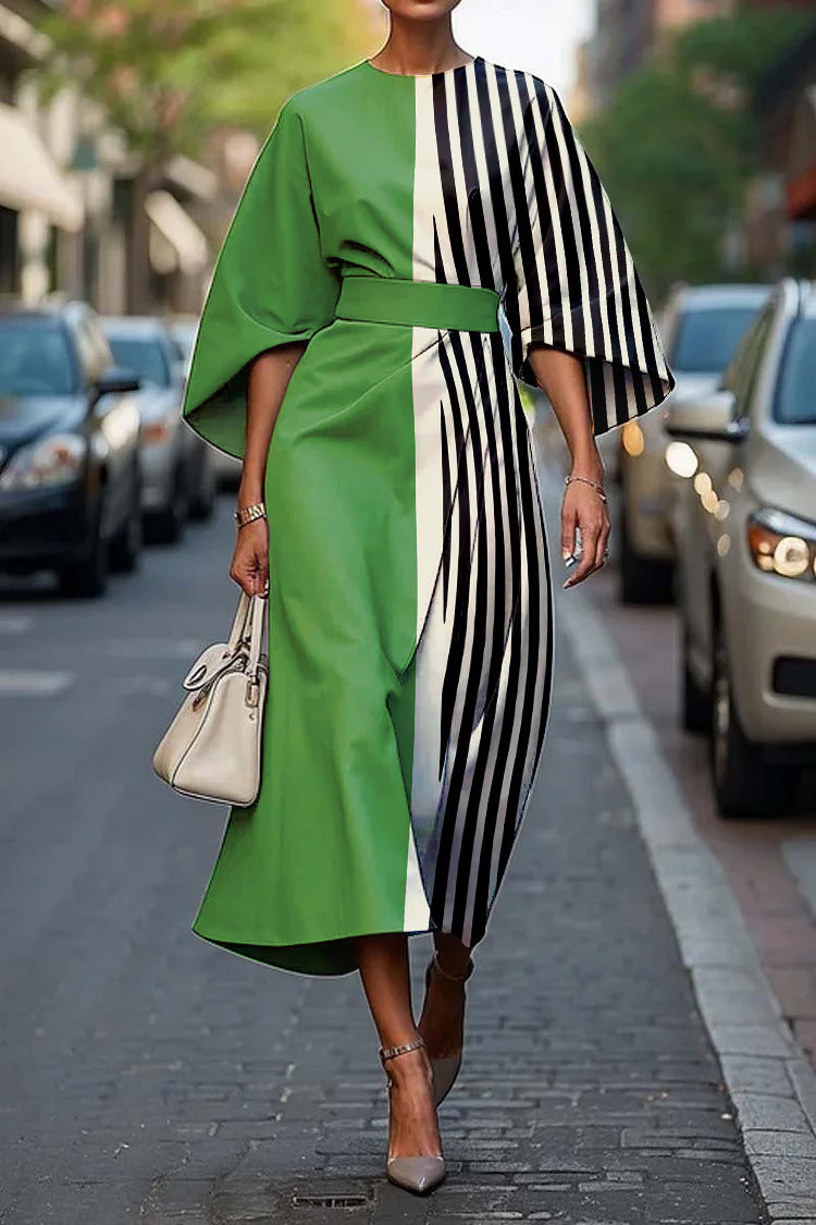 Melody | Robe Midi Fleurie Élégante
