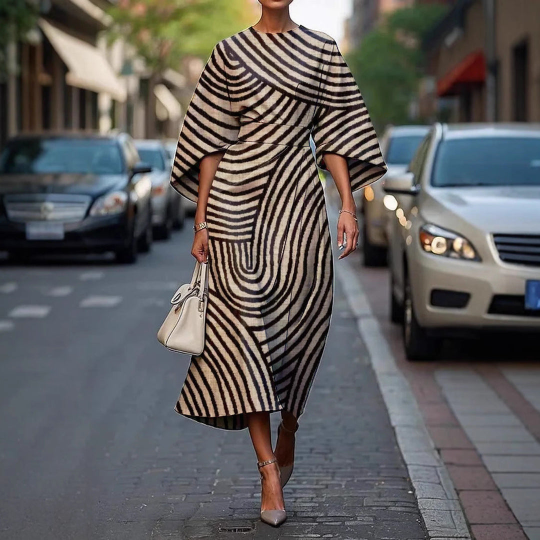 Melody | Robe Midi Fleurie Élégante