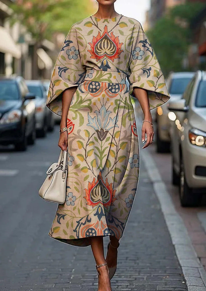 Melody | Robe Midi Fleurie Élégante