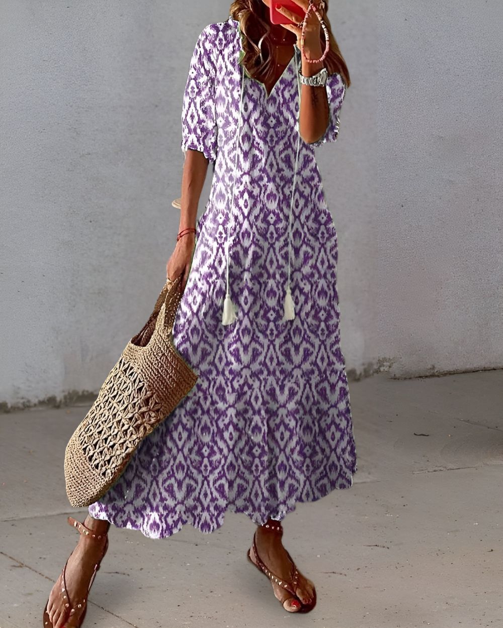 Celina™ | Boho Tummy Coverage Dress