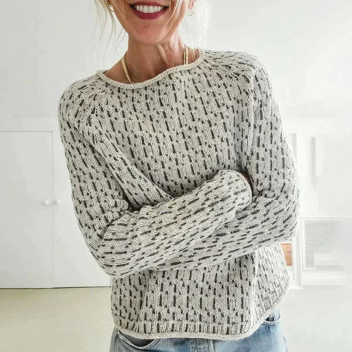 Linda | Chandail chic à col bateau
