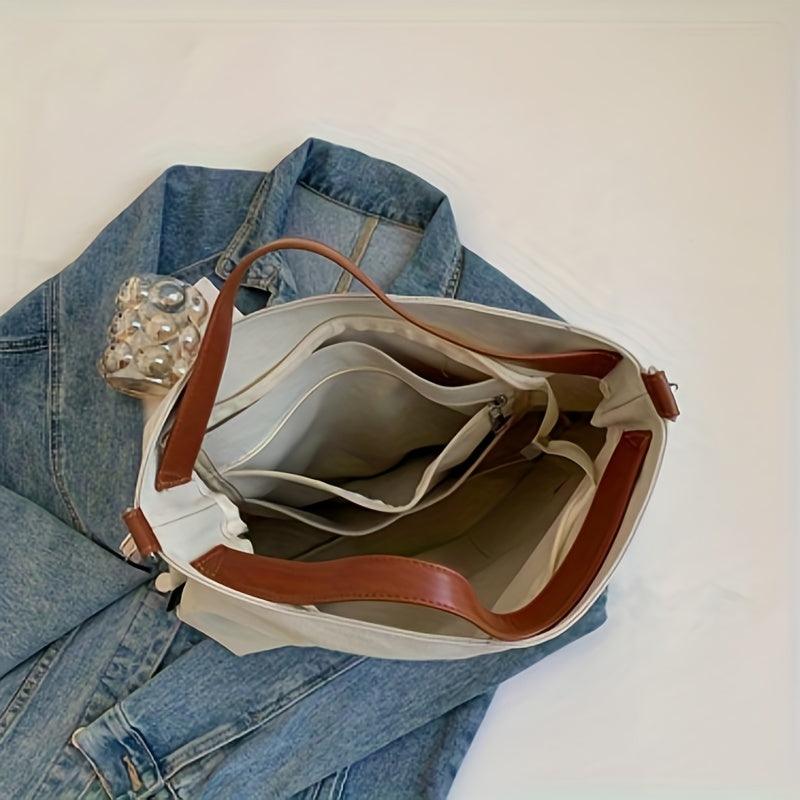 Stylish and Practical Canvas Shoulder Bag