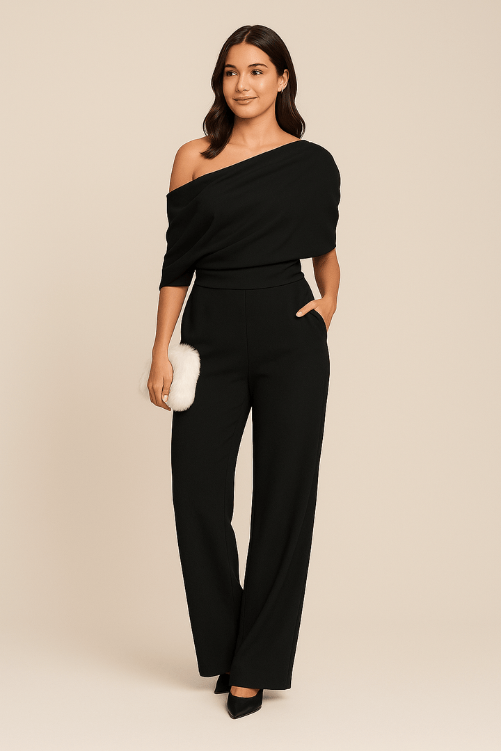 Lydia | Combinaison chic de printemps à une épaule pour femme
