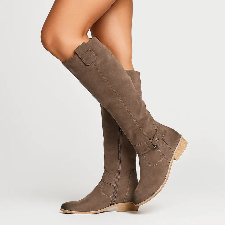 Bottes d'hiver pour femmes en cuir noir, design confortable, 4 saisons avec semelle antidérapante