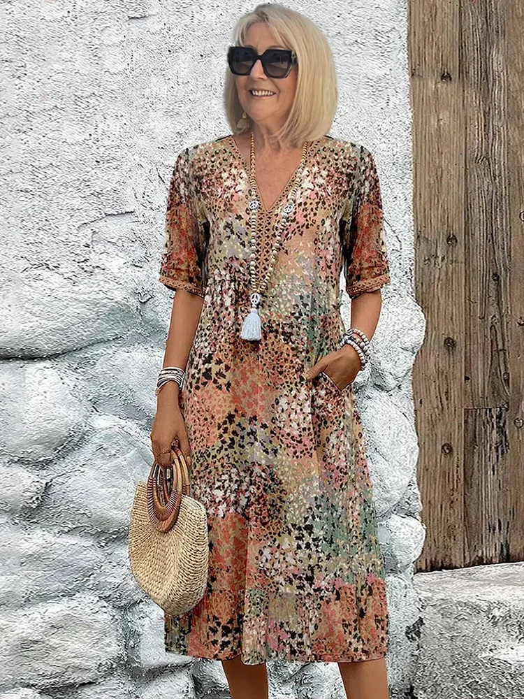 Tanya™ | Robe couvrante colorée